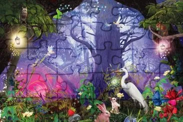 Fadas, duendes e ninfas. jigsaw puzzle