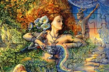 Fadas, duendes e ninfas. jigsaw puzzle