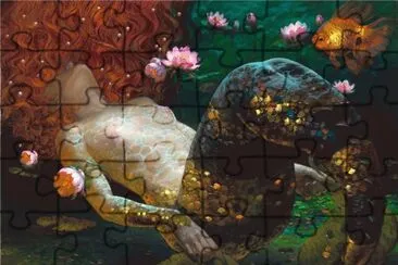 Fadas, bruxas e ninfas. jigsaw puzzle