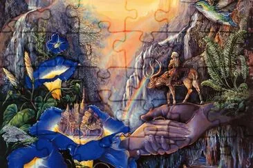 Fadas, bruxas e ninfas. jigsaw puzzle