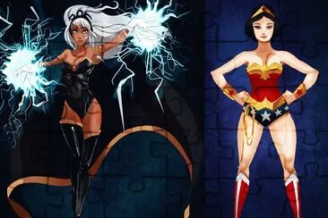 Kida as Storm   SnowWhite as WonderWoman