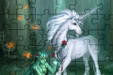 Fadas, duendes e ninfas. jigsaw puzzle