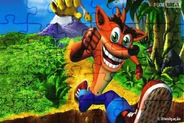 פאזל של crash bandicoot