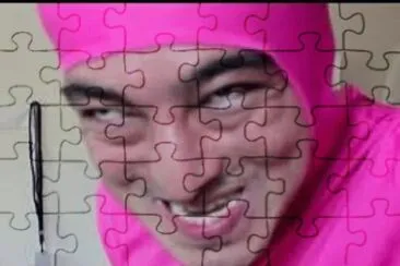 Pink Guy funy retarded Puzzle