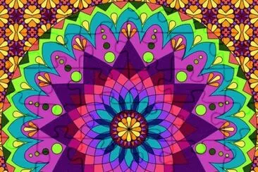 Colored Mandala jigsaw puzzle