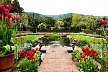 Garden with water jigsaw puzzle