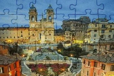 Plaza EspaÃ±a de Roma jigsaw puzzle