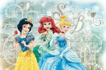 פאזל של SnowWhite Ariel Cinderella