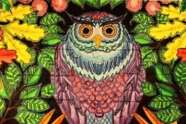 Colored Owl jigsaw puzzle