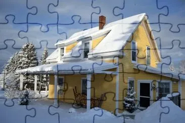 House in Snow