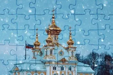 Palacio Peterhof-San Petersburgo jigsaw puzzle