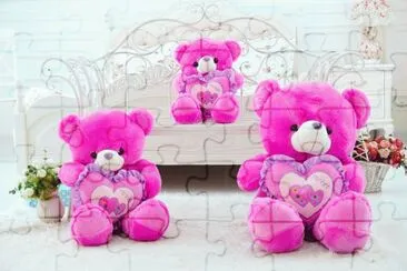 Three Cute Teddy Bears