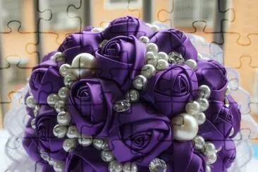 Handmade Rose Ribbon Bouquet