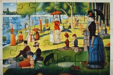 Autor: Georges-Pierre Seurat  Data: 1884 â€“ 1886 jigsaw puzzle