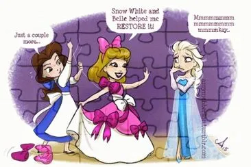 Belle Cinderella Elsa