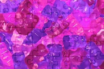 Purple and Pink Gummy Bears jigsaw puzzle