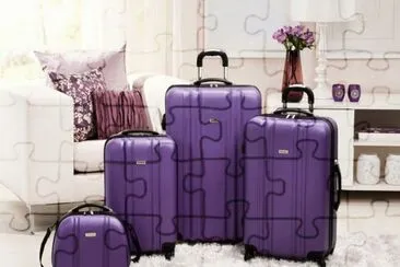 Purple Pearl Luggage Set jigsaw puzzle