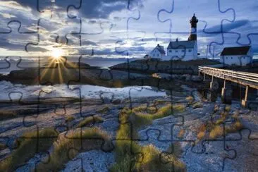 Tranoy Lighthouse, Hamaroy, Norway