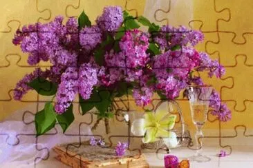 Precious Lilac Display-Still Life jigsaw puzzle