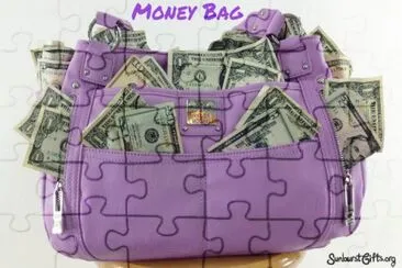 Purple Money Bag-Just what Mom Wants!