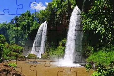 Salto Dos Hermanas. Misiones. Argentina jigsaw puzzle