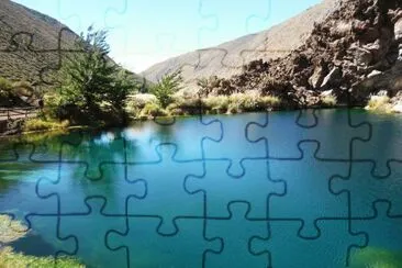 Laguna de la NiÃ±a Encantada. Mendoza. Argentina jigsaw puzzle