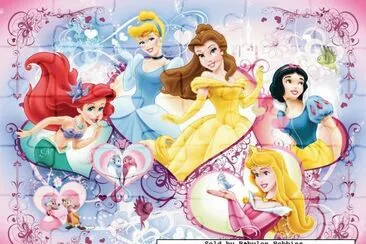 Ariel Cinderella Belle Aurora SnowWhite jigsaw puzzle