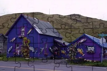 Purple Mountain House-Dutch Harbor, Alaska jigsaw puzzle