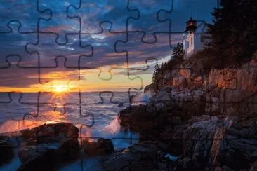 Bass Harbor Head Lighthouse-Maine jigsaw puzzle