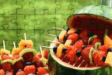 Watermelon Grill Fruit Kabob