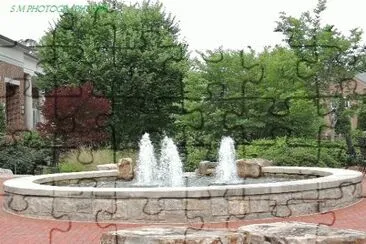 Kilpatrick Commons Fountain, Berry College jigsaw puzzle