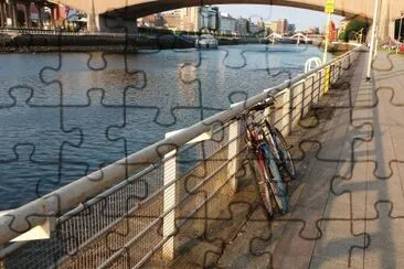 Glasgow riverside jigsaw puzzle