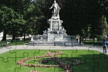 Mozart Statue, Vienna, Austria