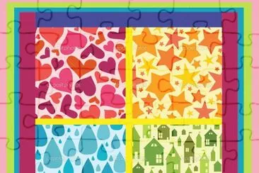 multicolor jigsaw puzzle