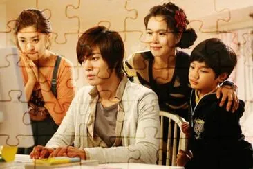 playful kiss