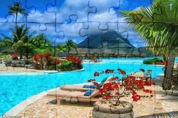 Praia Bora Bora jigsaw puzzle