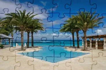 piscina e praia jigsaw puzzle