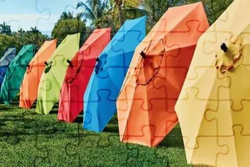 Colorful Patio Umbrellas jigsaw puzzle