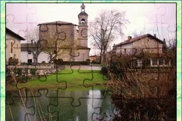 RIO ZALLA E IGLESIA DE SAN MARTIN -FORONDA (ALAVA)