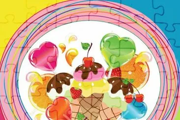 multicolor jigsaw puzzle