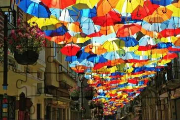 Floating Umbrella Street-Potugal