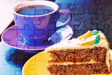 Coffee and Carrot Cake-Yummy!