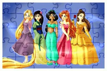 Rapunzel Mulan Jasmine Giselle Belle