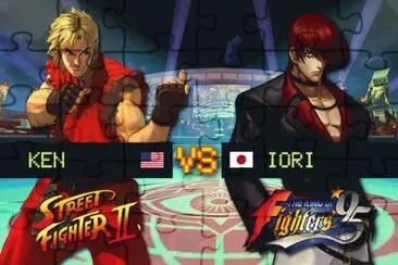 פאזל של street vs kof