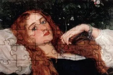 Arthur Hughes -In The Grass jigsaw puzzle