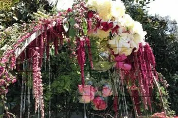 Elaborate Vintage Floral Arch