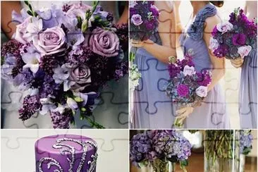 Purple Wedding Ideas-Nice Cake!