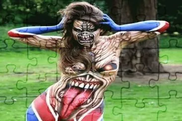 Body Paint - Iron Maiden jigsaw puzzle