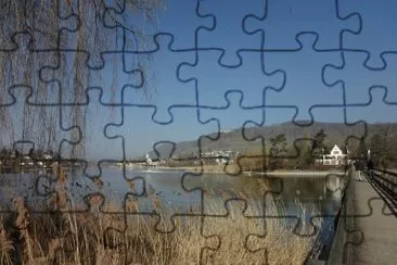 Insel Werd mit Kloster jigsaw puzzle