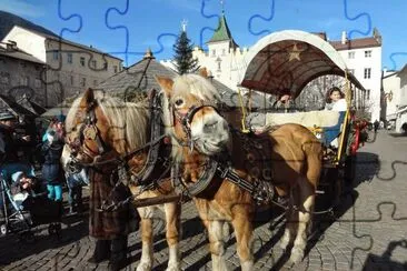 Am Weihnachtsmarkt in Brixen jigsaw puzzle